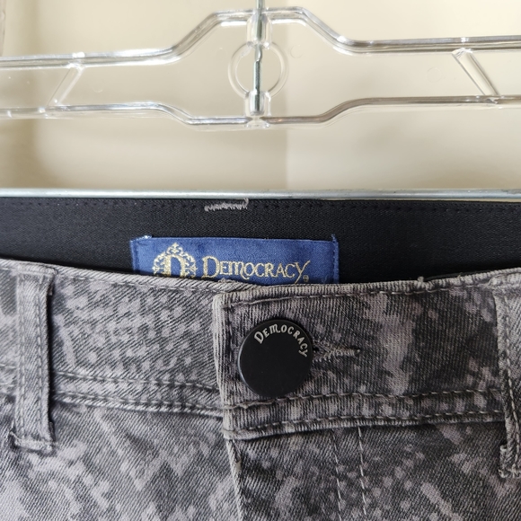 Democracy size 6 "AB"solution side zip python print jegging - Picture 5 of 8